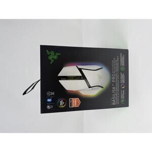 Razer Basilisk V3 Pro White Wireless Gaming Mouse 30K DPI HyperScroll Chroma RGB